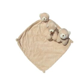Angel Dear Baby Blankie Bundle - Animal Blankie Rattle Squeaker Little Friend Toy